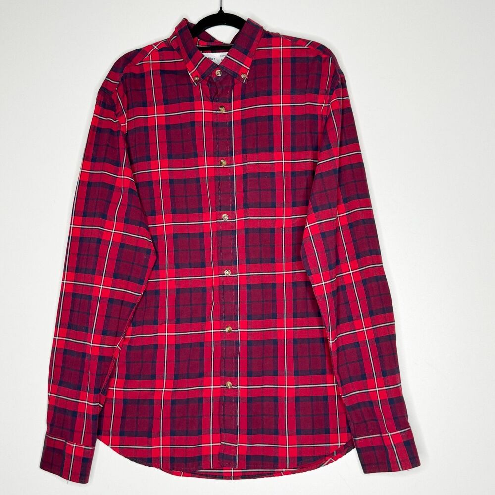 NEW Old Navy Slim Fit Built-In Flex Everyday Oxford Shirt Men's Size Large